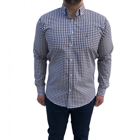 Breezy all-over check shirt