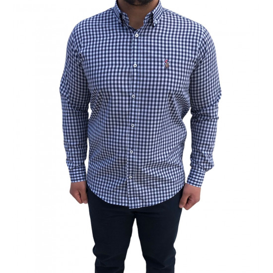 Breezy all-over check shirt