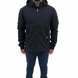 BOSS Classic Jacket Navy Blue Green Logo